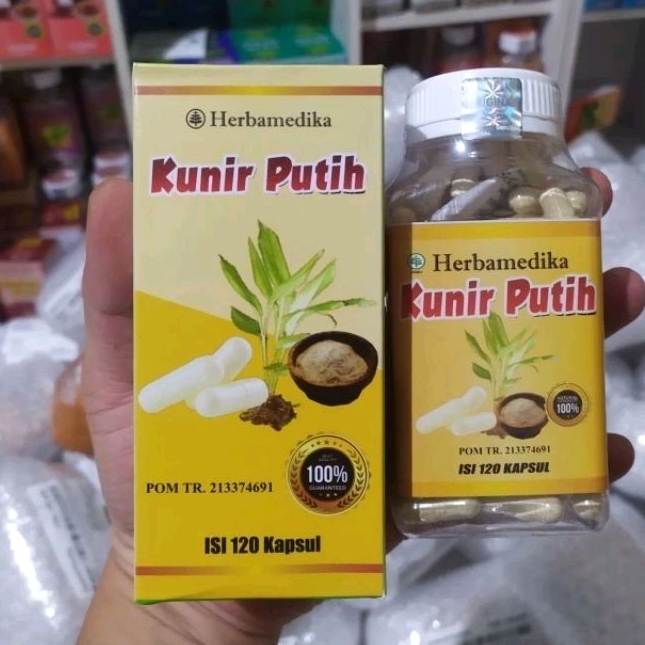 Jual Kapsul Kunir Putih Herbamedika Kunyit Putih Bpom Isi 120 Kapsul Shopee Indonesia 1712