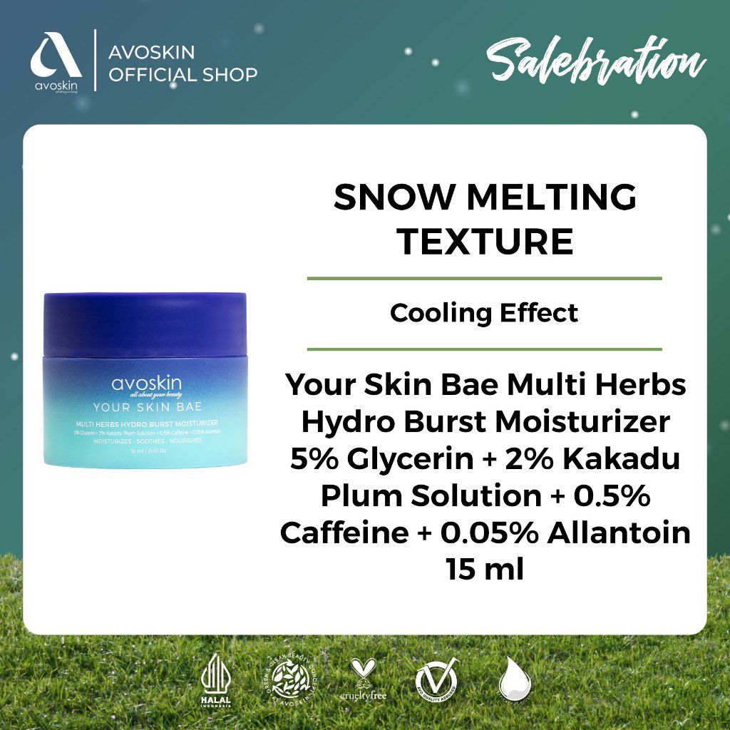 Jual Moisturizer Avoskin Your Skin Bae Multi Herbs 15mlWith Cooling