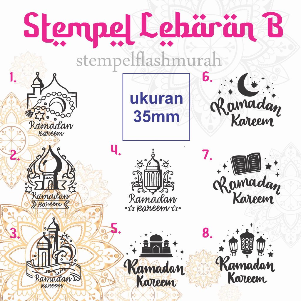 Jual Stempel Custom Amplop THR B Idul Fitri Parcel Lebaran Nama ...