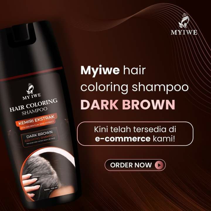Jual Shampo My Iwe Original Penghitam Rambut Beruban Instan / Penghitam