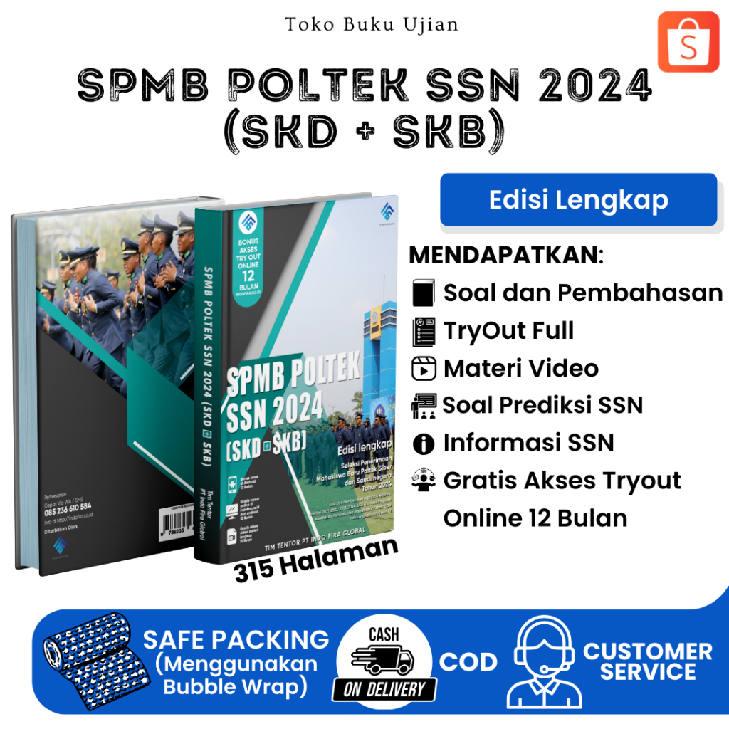 Jual Terbaru Buku SPMB POLTEK SSN 2024 [SKD + SKB] (Edisi Lengkap ...