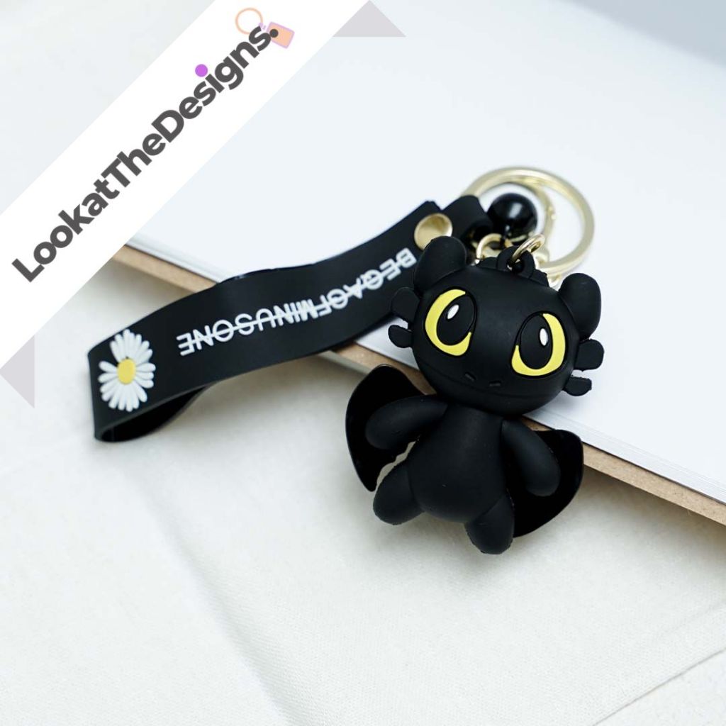 Jual Gantungan Kunci Toothless Night Fury How to Train Your Dragon Naga ...