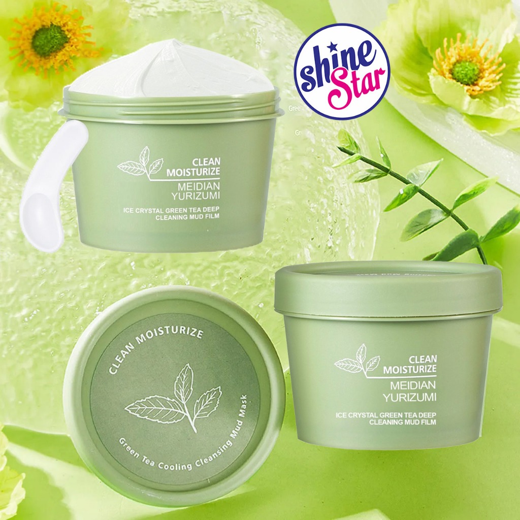 Jual SHINE STAR ORIGINAL 100 MAIGOOLE GREEN TEA COOLING CLEANSING MEIDIAN MUD MASK /CLAY MASK