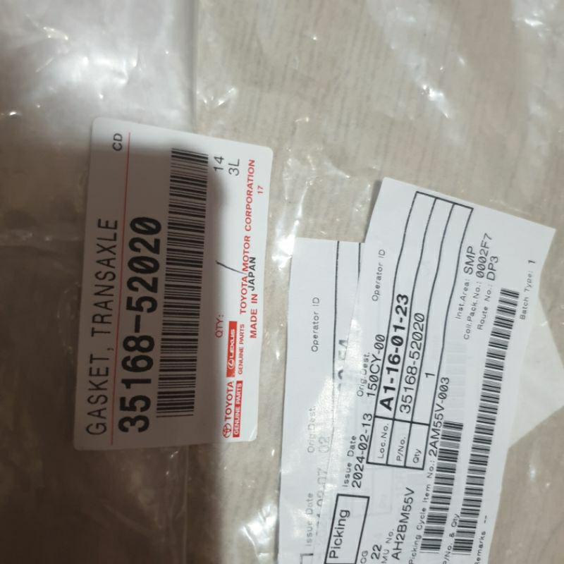 Jual PACKING CALTER MATIC ALTIS PACK CALTER OLI MATIC ALTIS LAMA GASKET ...