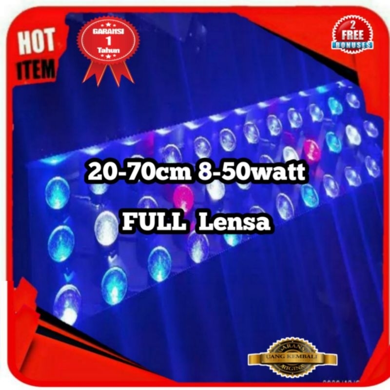 Jual Lampu HPL LED Air laut Dimmer 20-70cm 8-50watt + Full lensa ...
