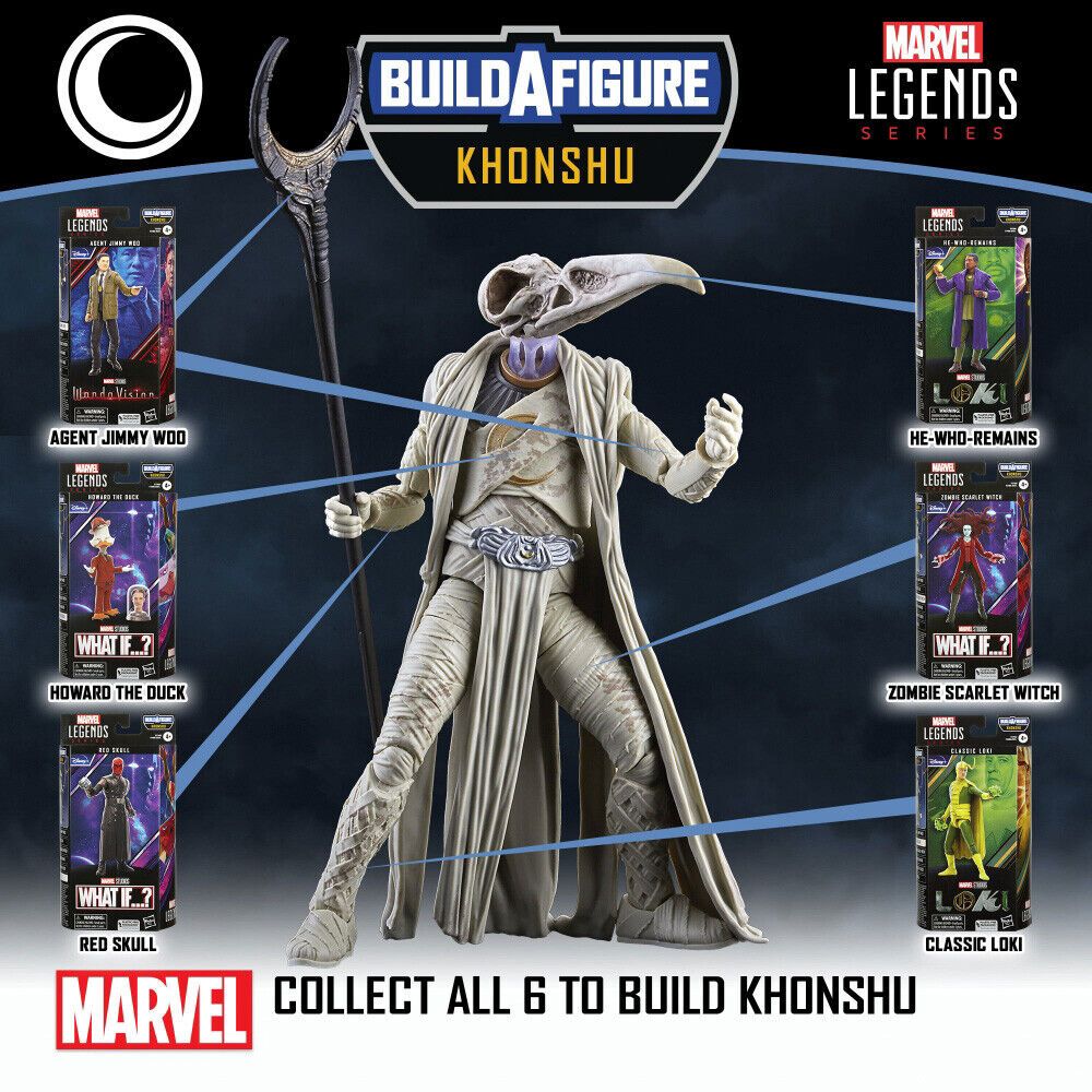 Jual Hasbro Marvel Legends What If Khonshu BAF Build a Figure Complete ...