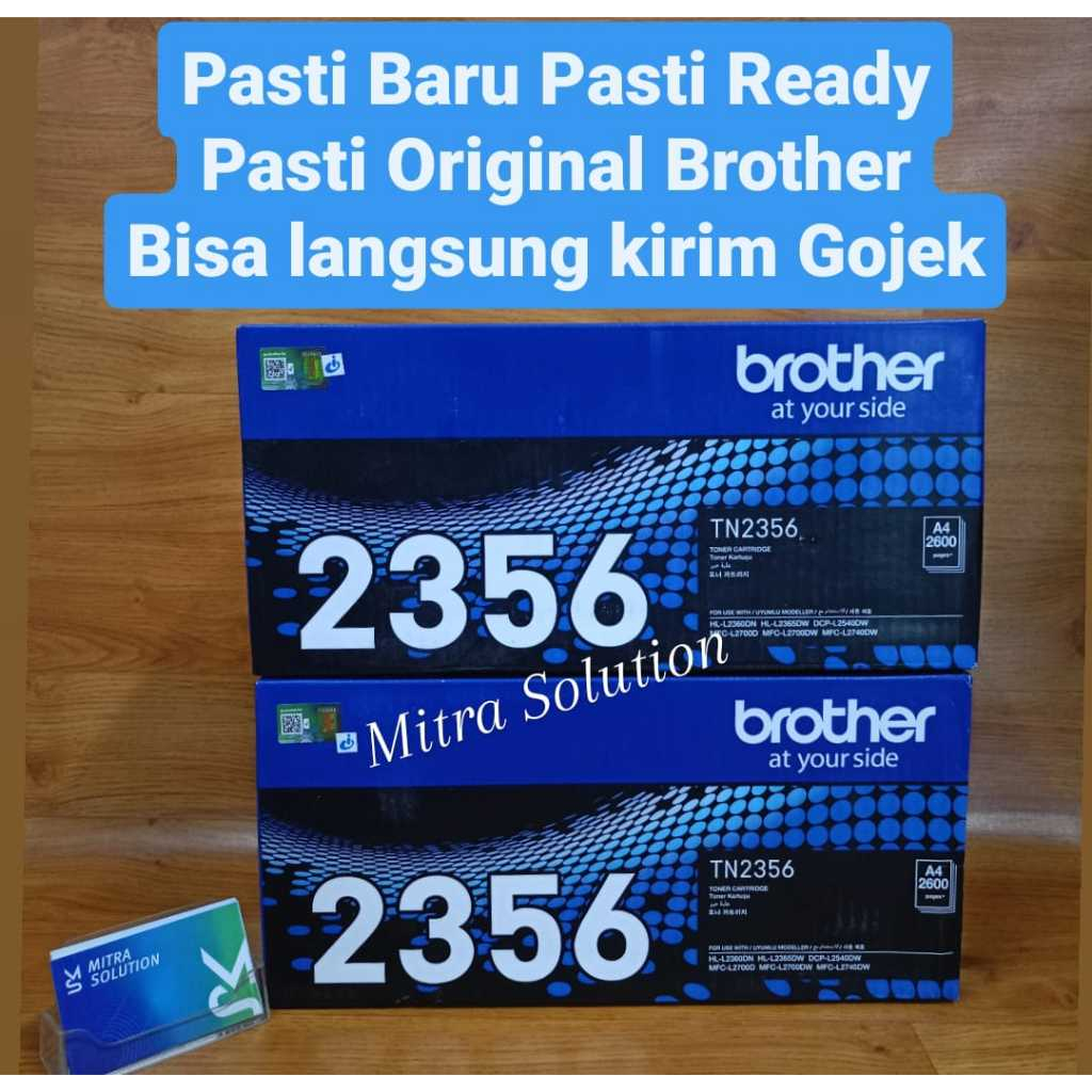 Jual Toner Brother TN 2356 Baru Original TN-2356 (2600 halaman) TN2356 ...