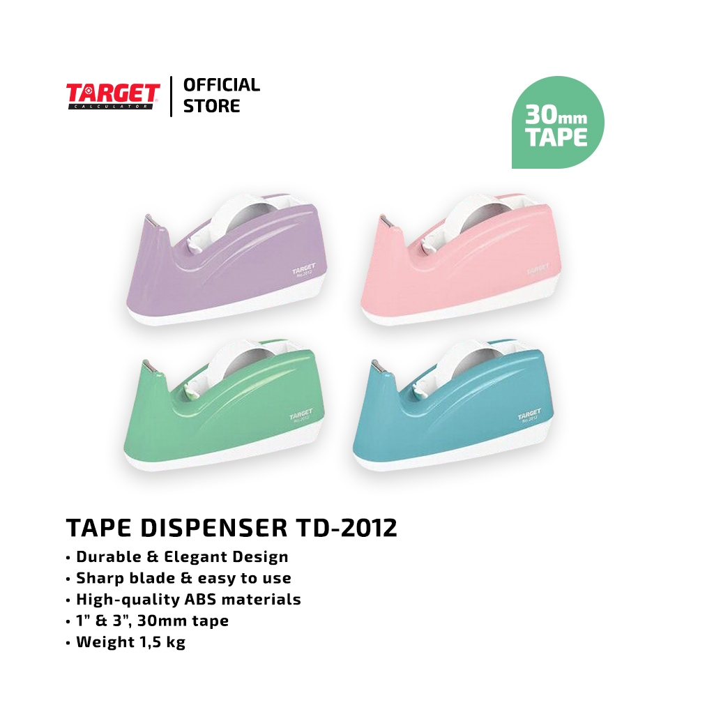 Jual Target Tape Dispenser TD 2012 Pastel color / Tempat isolasi