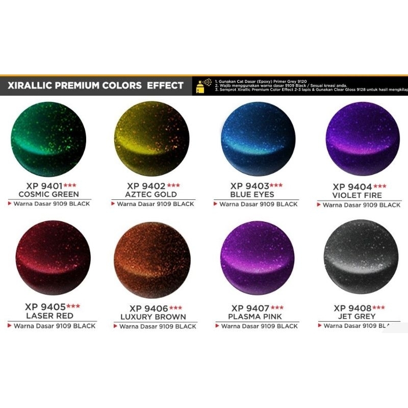 Jual diton premium xirallic colors effect 400cc | Shopee Indonesia