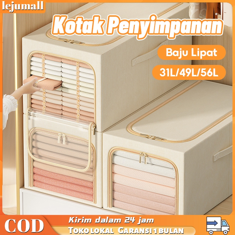 Jual Lejumall Storage Box Lipat Kotak Penyimpanan Baju Container Box ...