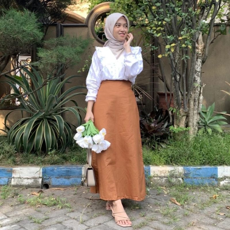 Jual ROK ROSE PREMIUM | SKIRT A LINE | SKIRT KOREAN STYLE | ROK KERJA ...