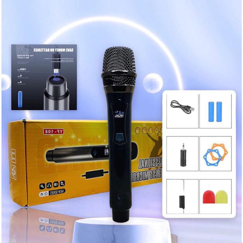 Jual Mic Wireless YF-18 Single Microphone Bluetooth With Receiver ...