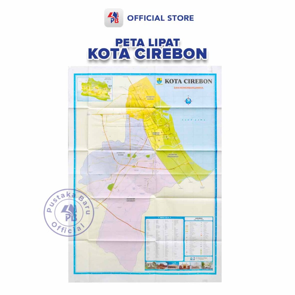 Jual Peta Kota Cirebon / Peta Lipat Lembaran Kota Cirebon | Shopee ...