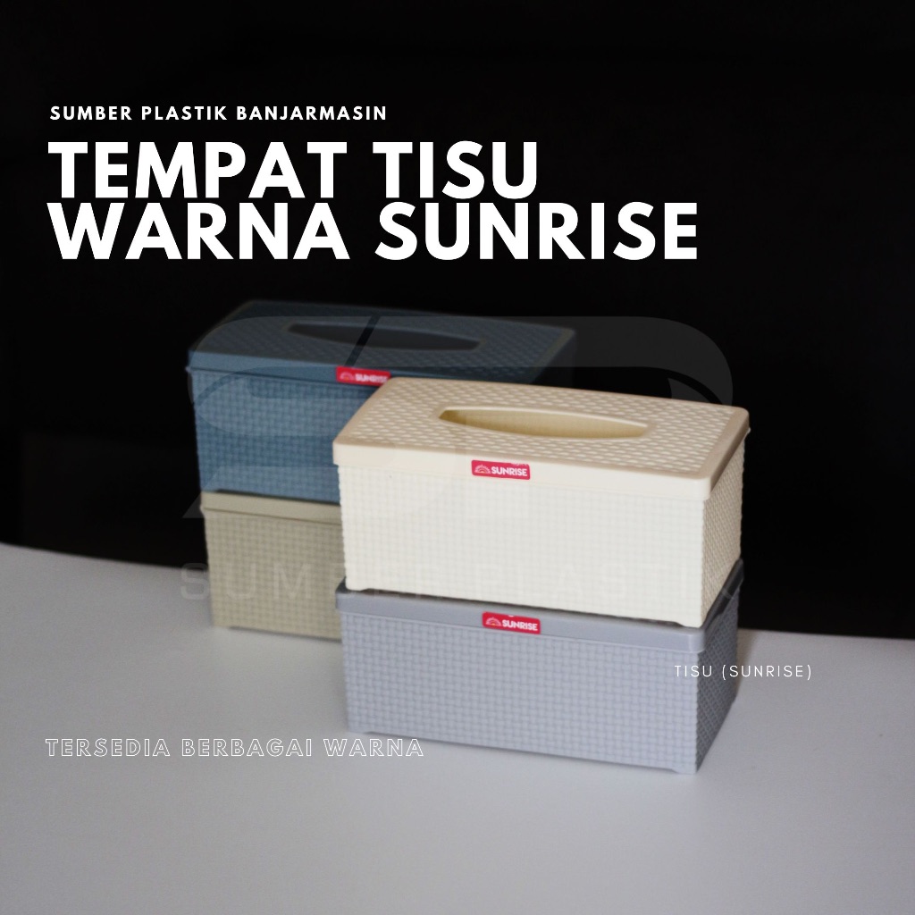 Jual Tempat Tisu Persegi Panjang Apollo Sunrise Motif Rotan Wadah Kotak ...