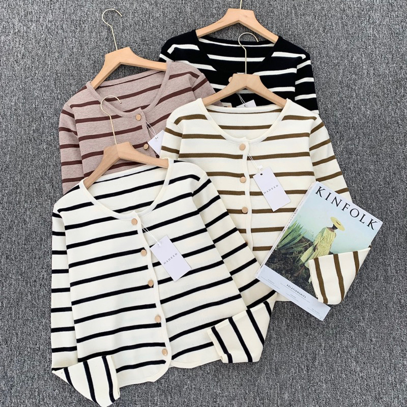 Jual Haico stripe cardigan | Shopee Indonesia