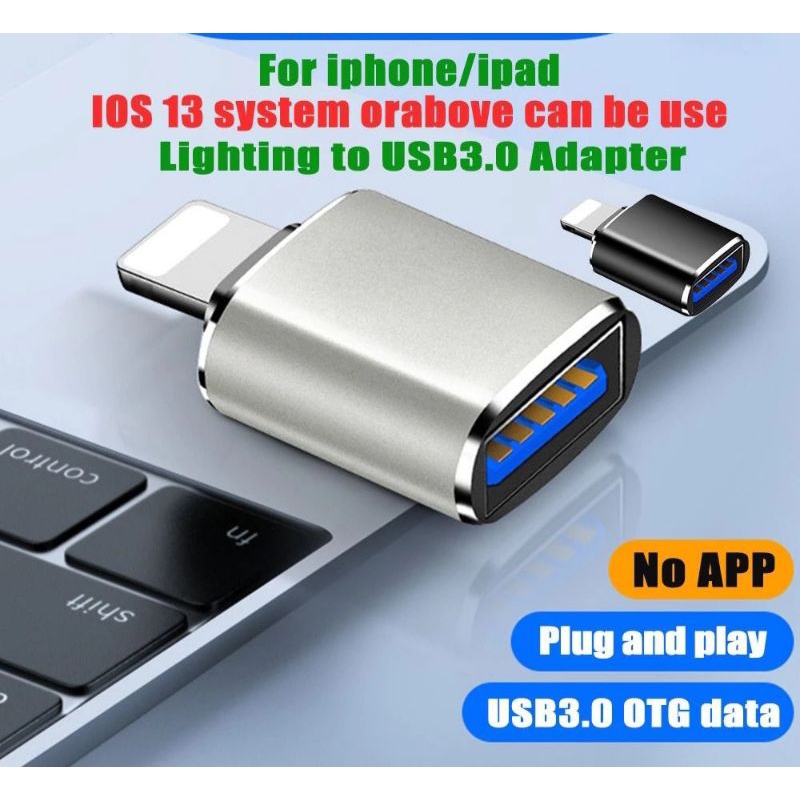 Jual Konverter otg iphone lightning to usb 3.0 converter adapter ...