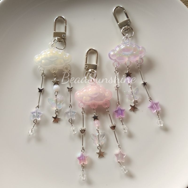 Jual Shining Cloud Keychain/Luxury Keychain/Manik Manik Premium ...
