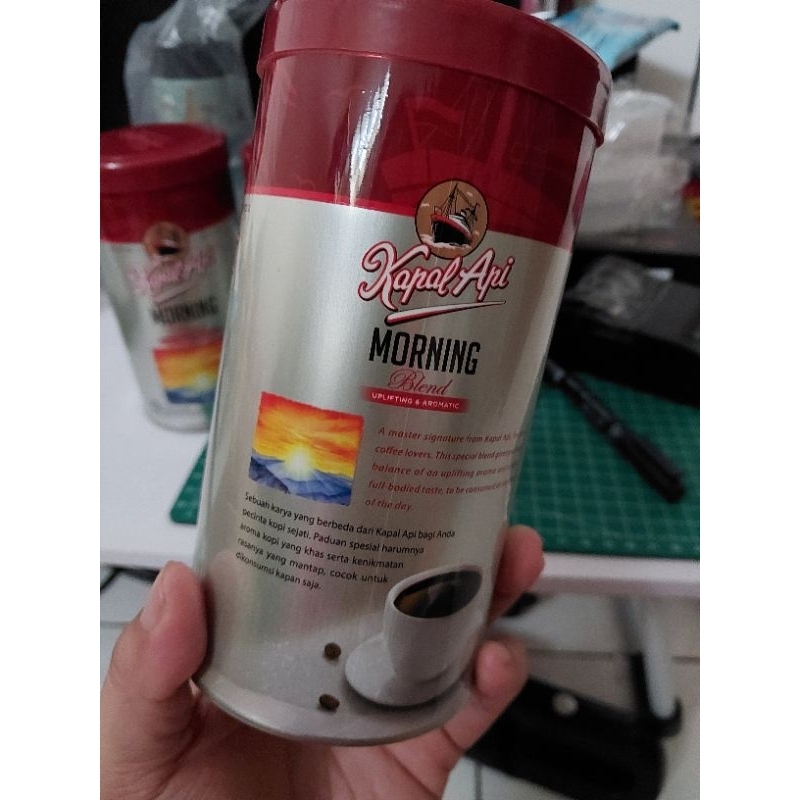 Jual Kopi Kapal Api Morning Blend [kopi bubuk] 200 gr kemasan kaleng ...