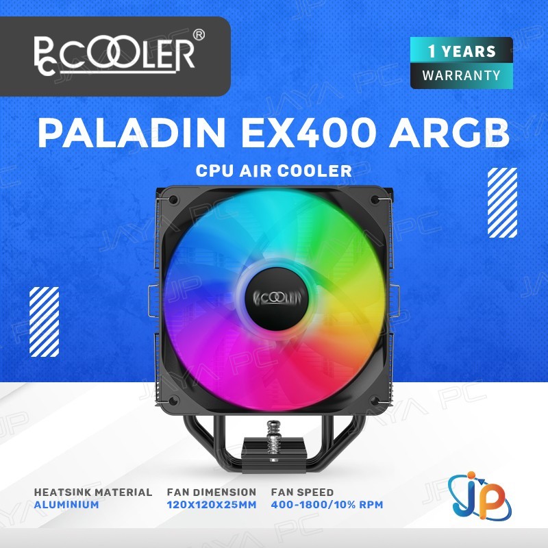 Jual Pccooler Paladin Ex Argb Tower Cpu Air Cooler Fan Shopee