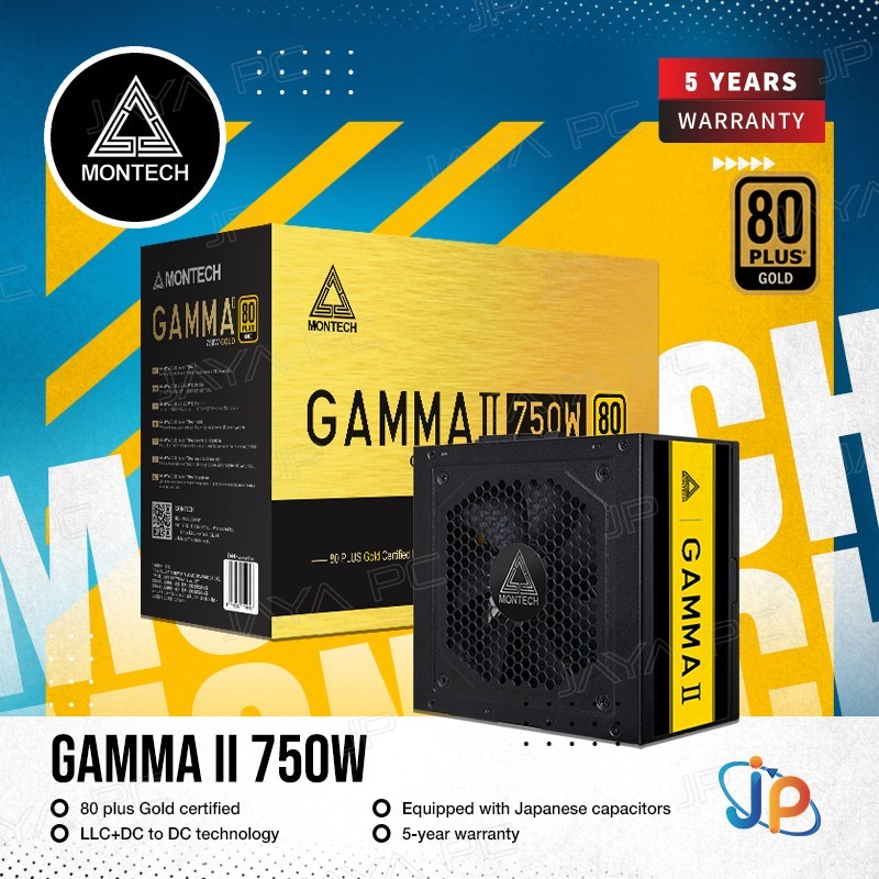 Jual Montech Gamma II 750W PSU - Power Supply 750 Watt 80+ Gold ...