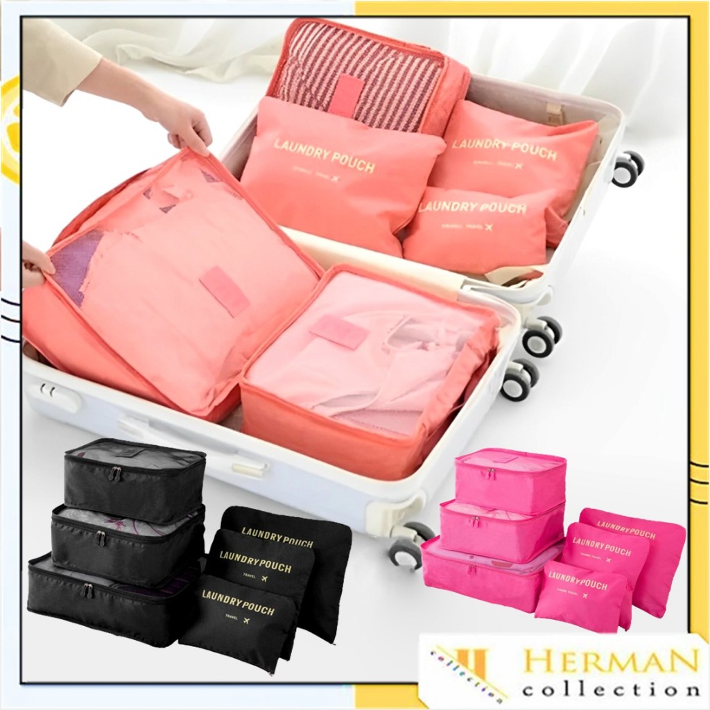 Jual HC 6IN1 Tas Kosmetik Traveling Organizer Koper Tas Oneup Travel ...