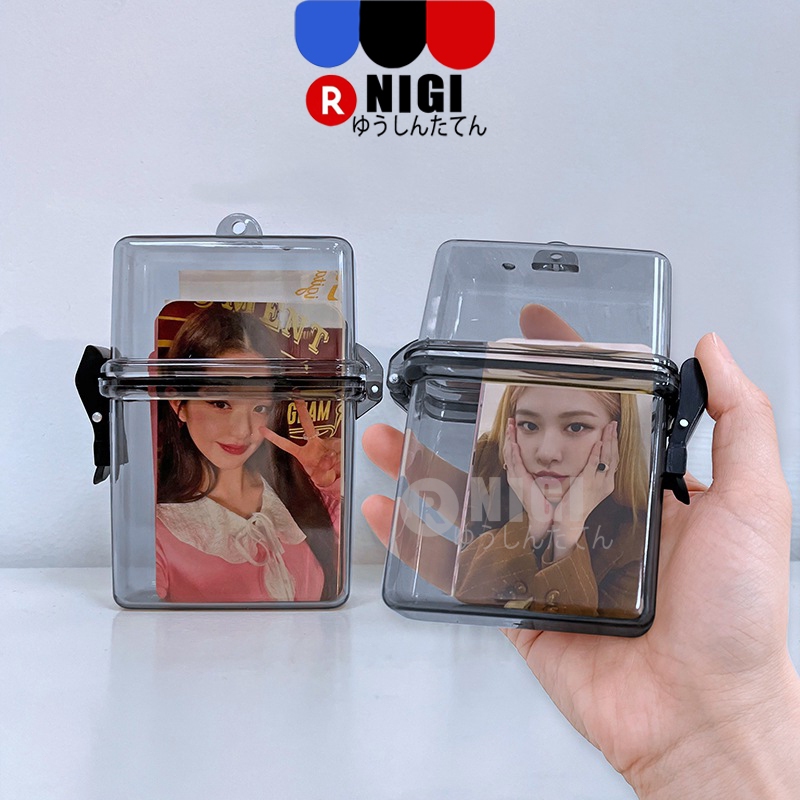 Jual NIGI (New) Ins Kotak Case Transparan Plastik Portabel Kpop