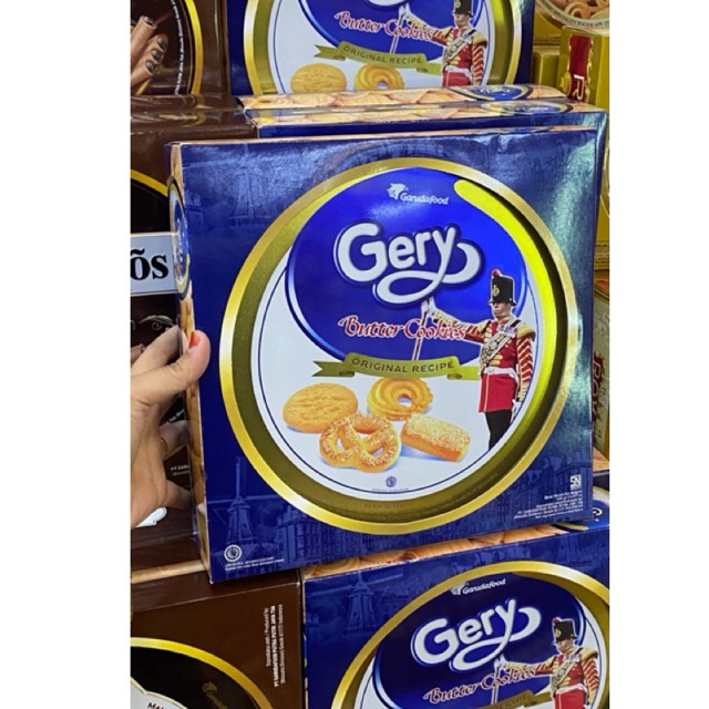 Jual Gery Hollanda Butter Cookies 450gr Kemasan Kaleng Shopee Indonesia
