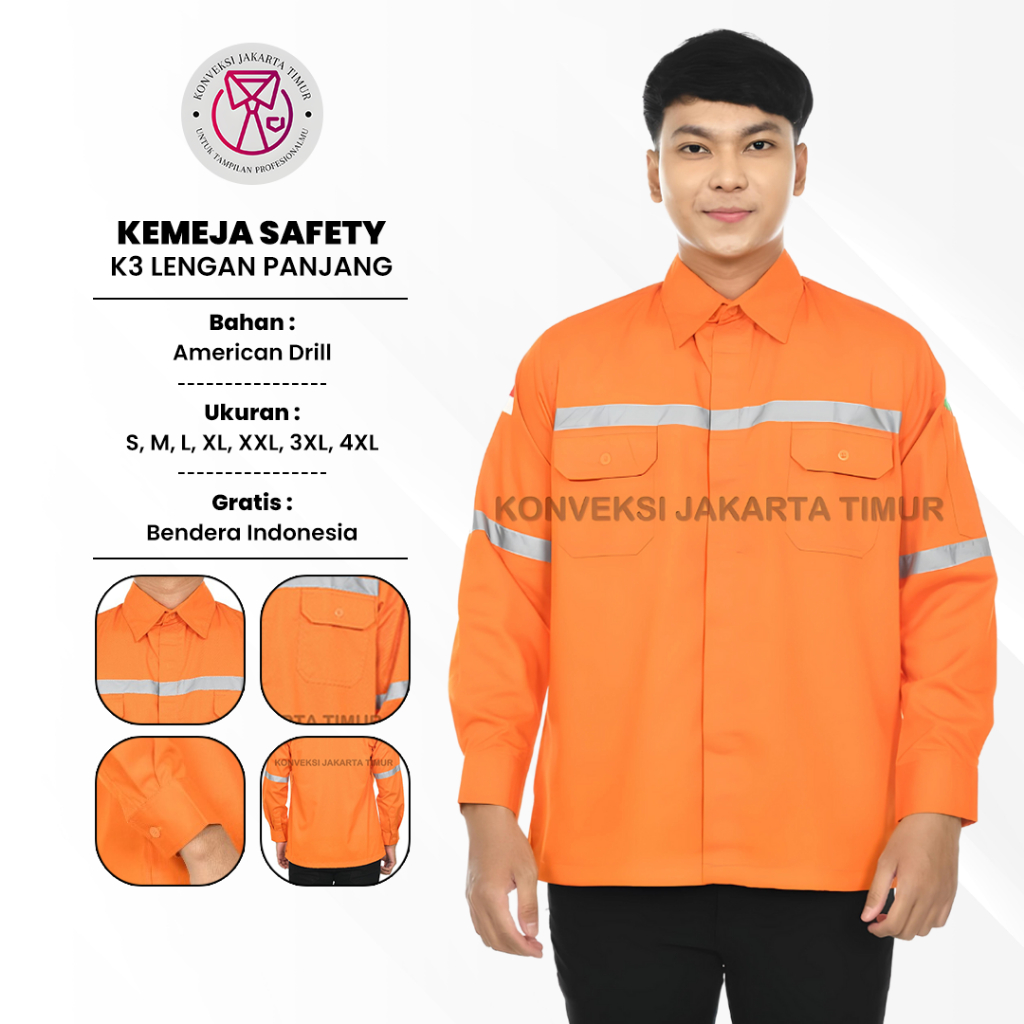 Jual Baju Wearpack Kemeja Safety K3 Lengan Panjang - Pakaian Seragam ...