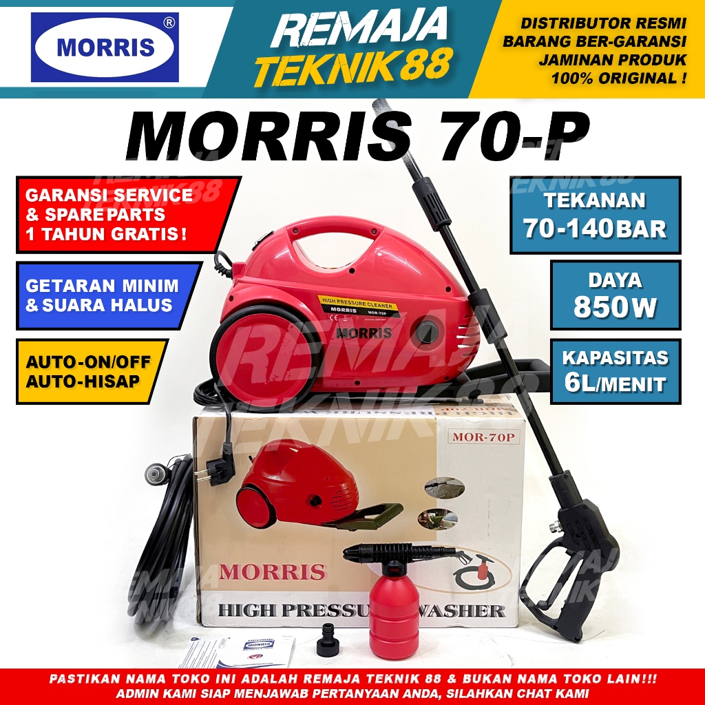 Jual MORRIS JET CLEANER MOR 70P / ALAT CUCI AC MESIN CUCI MOBIL MOTOR ...