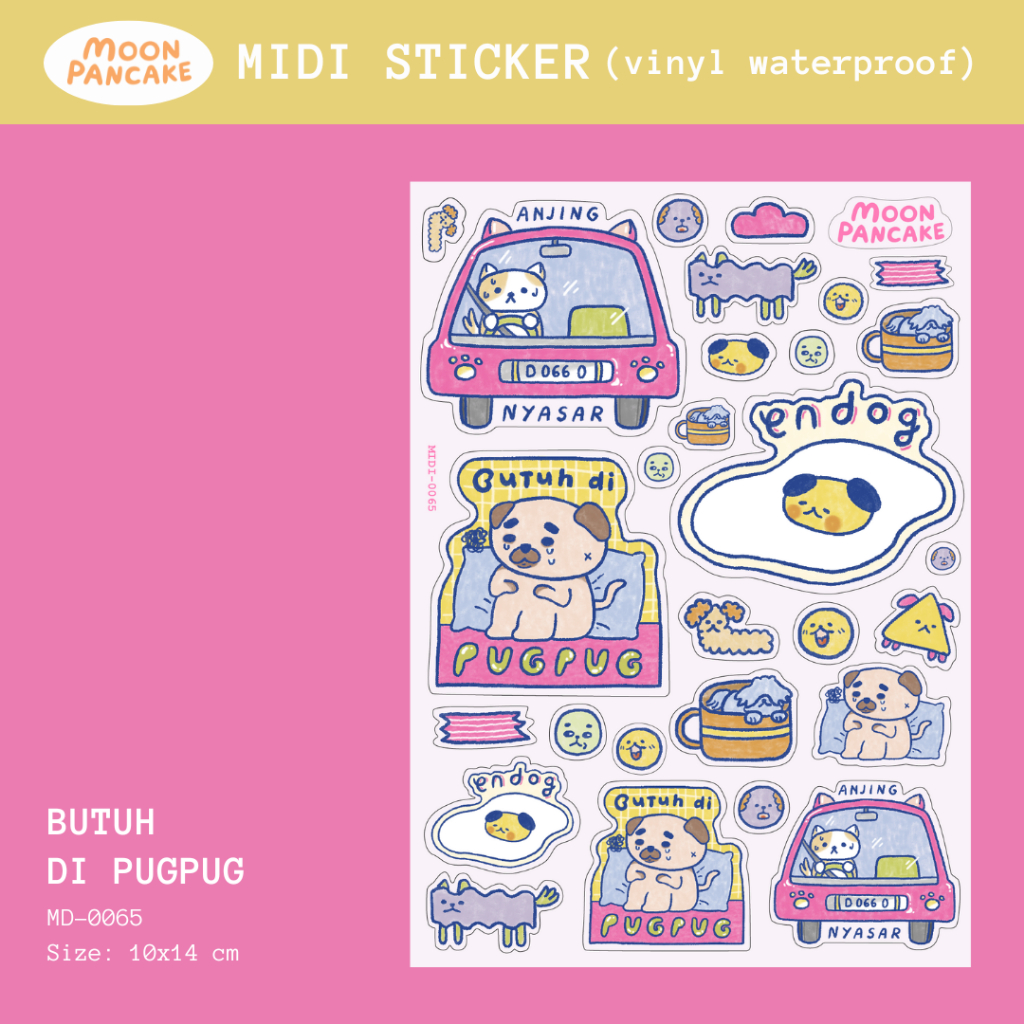 Jual Moon Pancake Midi Sticker - Butuh di Pugpug | Shopee Indonesia