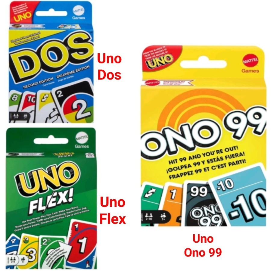 Mattel UNO Mega Pack Ono 99, DOS, Phase 10, UNO All Wild