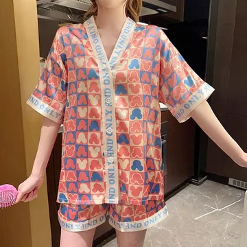 FH Baju Tidur Satin Baju Pakaian Piyama Tidur Wanita Import