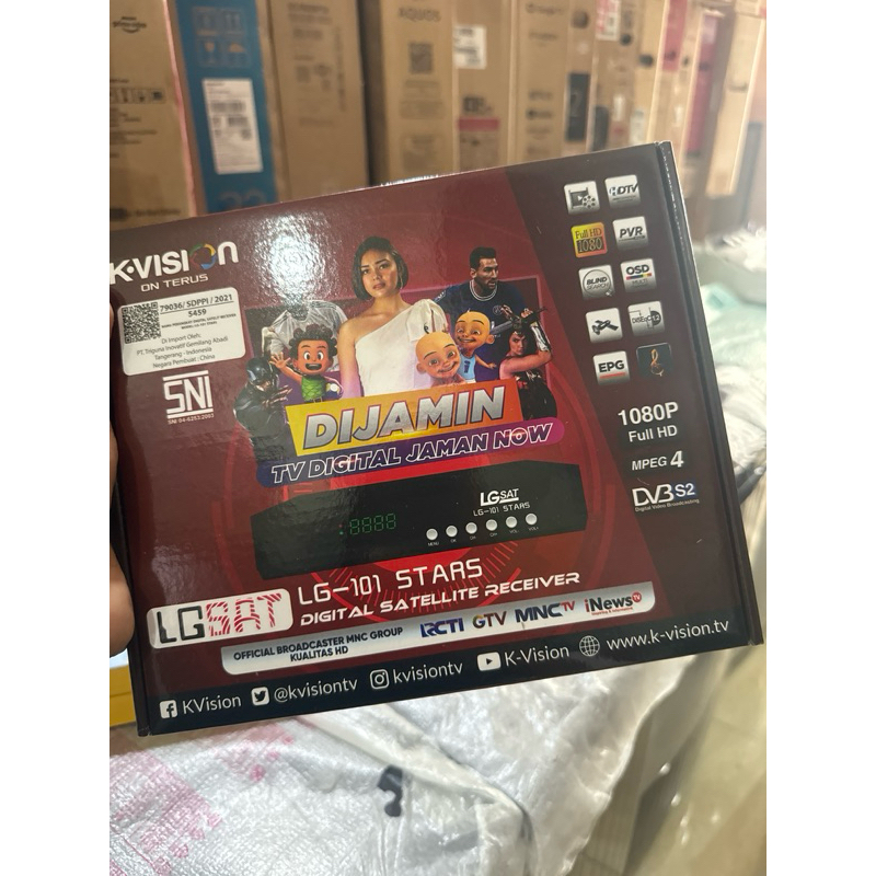 Jual receiver mesin parabola k vision lgsat star ku band dan c band
