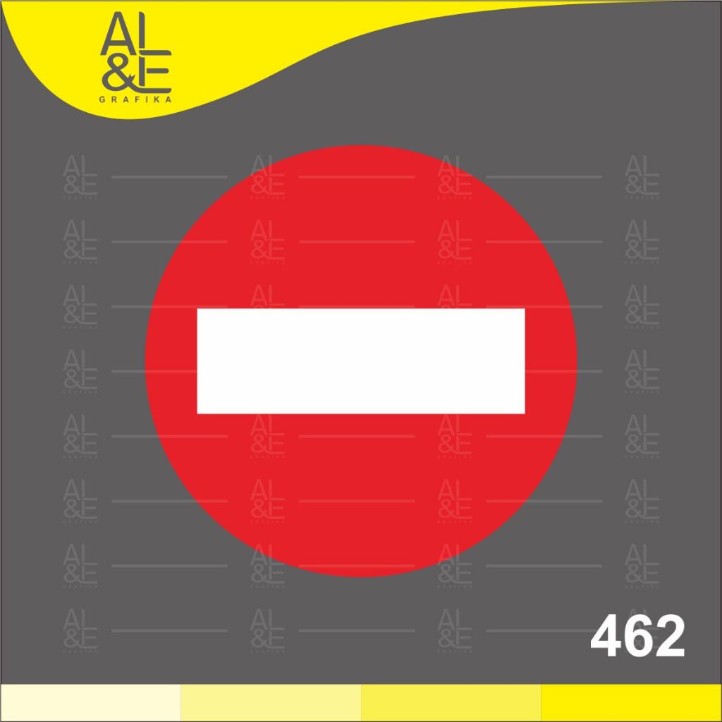Jual 462 - Stiker Tanda Panah dan Rambu Perboden (Dilarang Masuk ...