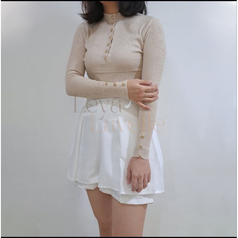 Jual PINKDOSE | ATASAN MANSET INARA KANCING | ATASAN PREMIUM KNIT BUSUI ...