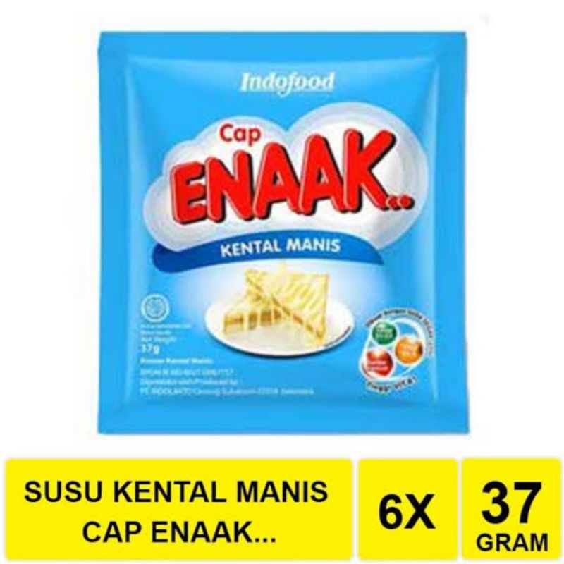 Jual Cap Enak Susu Kental Manis Sachet 37gr x 6pcs | Shopee Indonesia
