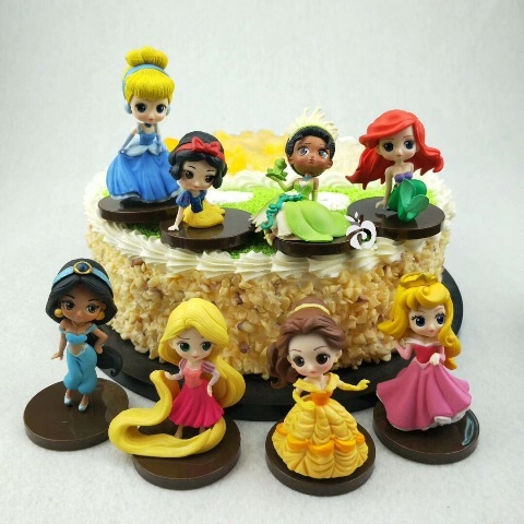 8 Pièces Mini Figurines Princesse - Cake Toppers Princesse Pour Anniversaire Enfants Et Décoration Fête