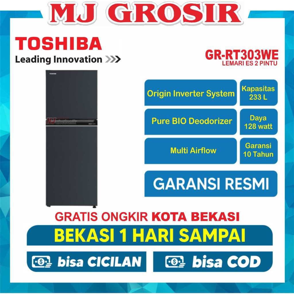 Jual Kulkas Toshiba Gr Rt We Pmth Lemari Es Pintu Shopee Indonesia