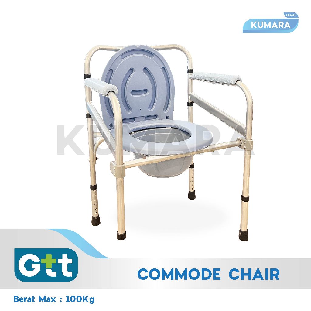 Jual GTT - Commode Chair / Kursi Toilet Tanpa Roda | Shopee Indonesia