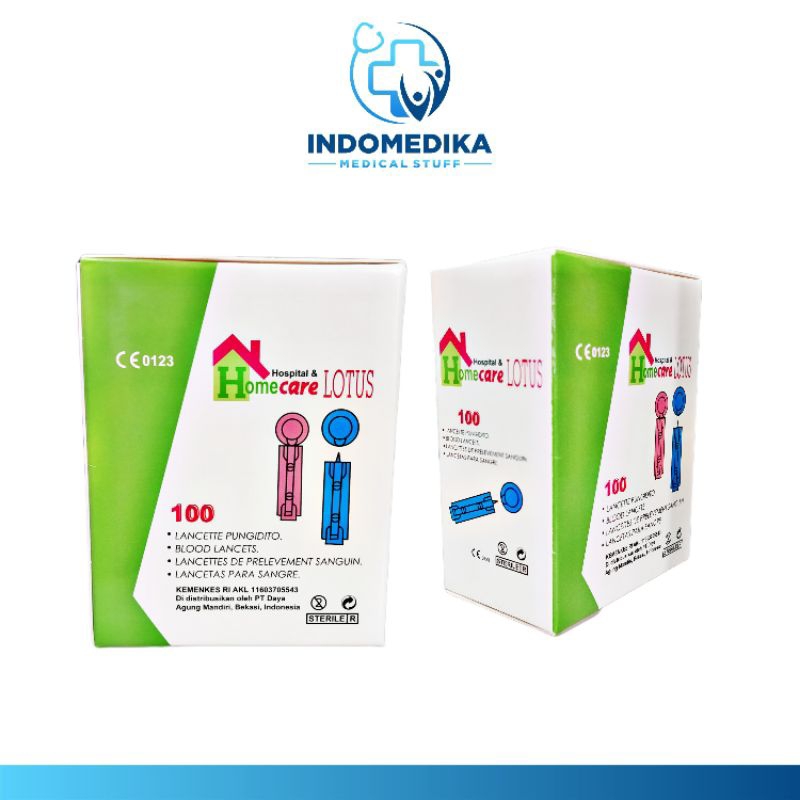 Jual Blood Lancet 28G / Jarum Lancet / Jarum test darah / Jarum untuk