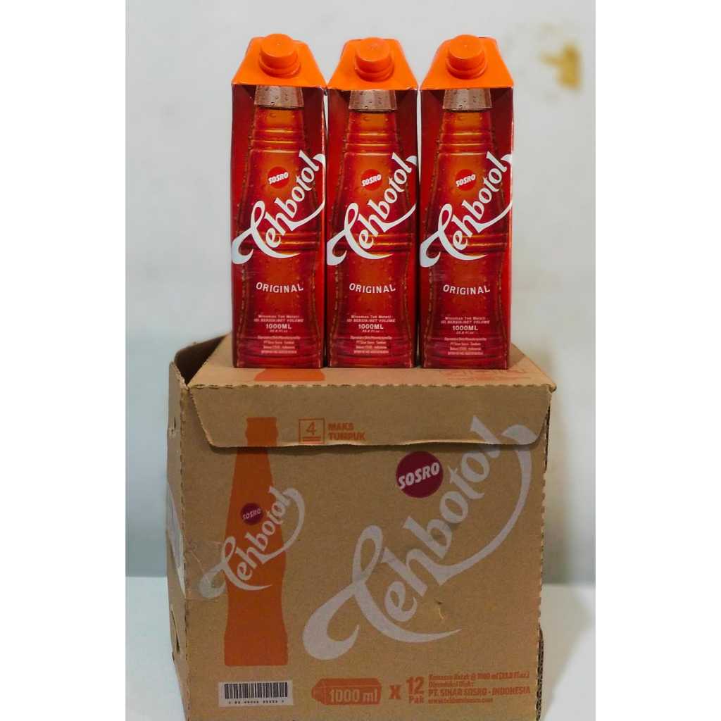Jual TEH BOTOL SOSRO 1 LITER / TEH BOTOL KOTAK | Shopee Indonesia