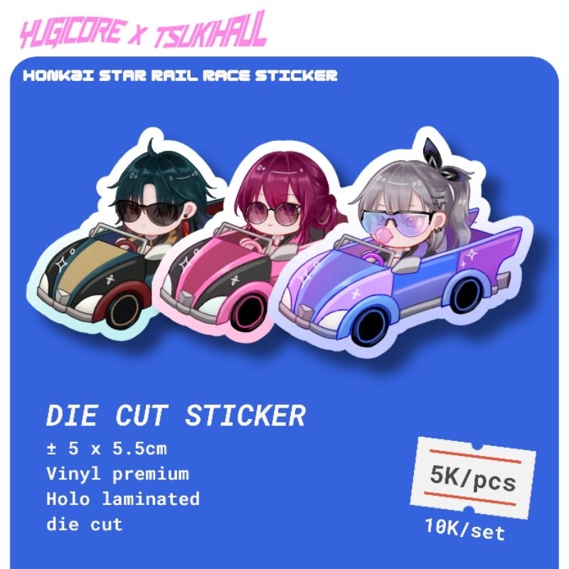 Jual Stellaron Racers Sticker | HSR Fanmerch | @yugicore | Shopee Indonesia