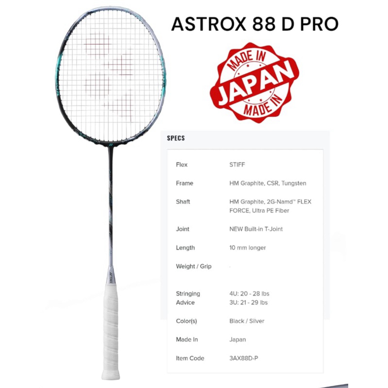 Jual Raket Badminton Yonex Astrox 88S 88D PRO GEN 3 2024 88 S 88 D PRO ...