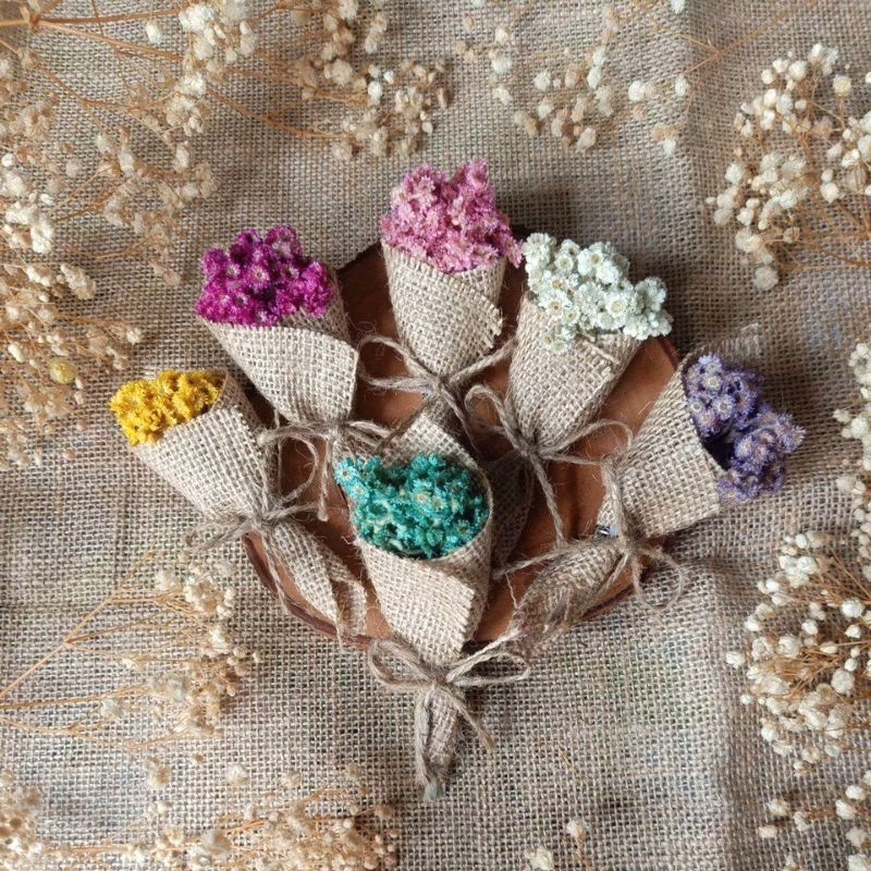 Jual ( Ready stok )buket bunga mini edel ikat panjang 13cm hiasan ...