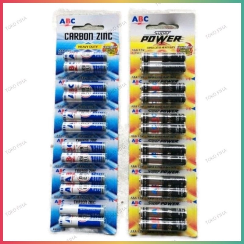 Jual Baterai ABC AAA/R03 1.5V - per biji | Shopee Indonesia