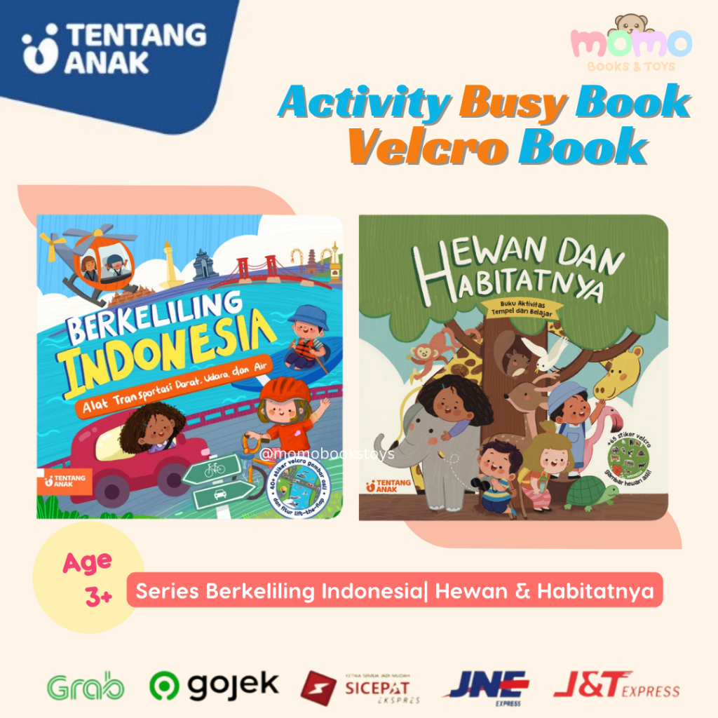 Jual [MOMO] Tentang Anak - Velcro Activity Book Berkeliling Indonesia ...