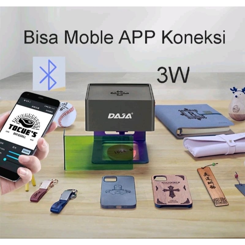 Jual DAJA laser engraver DJ6 mini portable engraving machine DIY logo