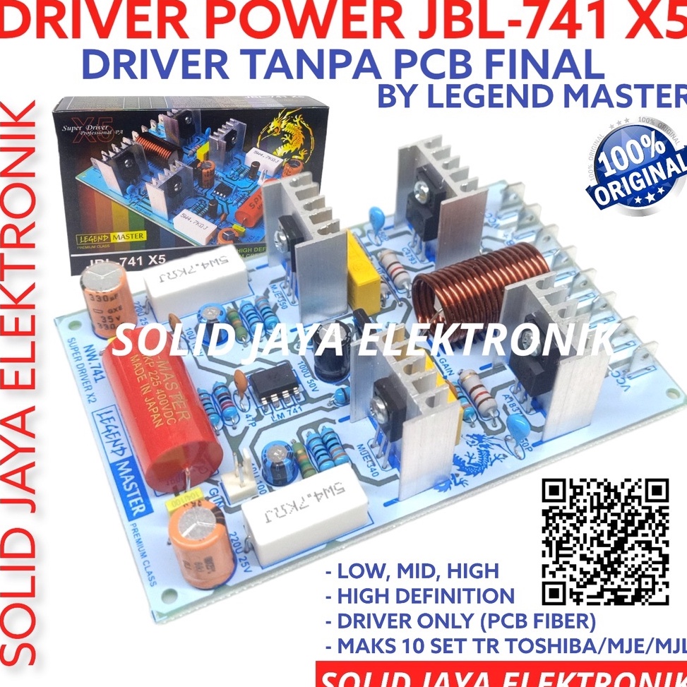 Jual HOT SALE KIT SUPER DRIVER POWER AMPLIFIER JBL 741 X5 JBL741 X5 KIT