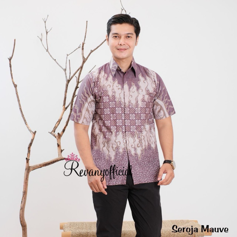 Jual Revany Id Seroja Series Blouse Batik Kerja Wanita Couple Shopee Indonesia