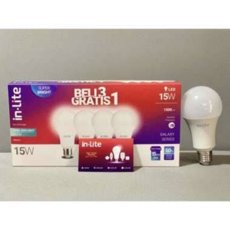 Jual LAMPU LED INLITE 3 GRATIS 1 / BOHLAM INLITE LED 3 FREE 1 / IN LITE ...
